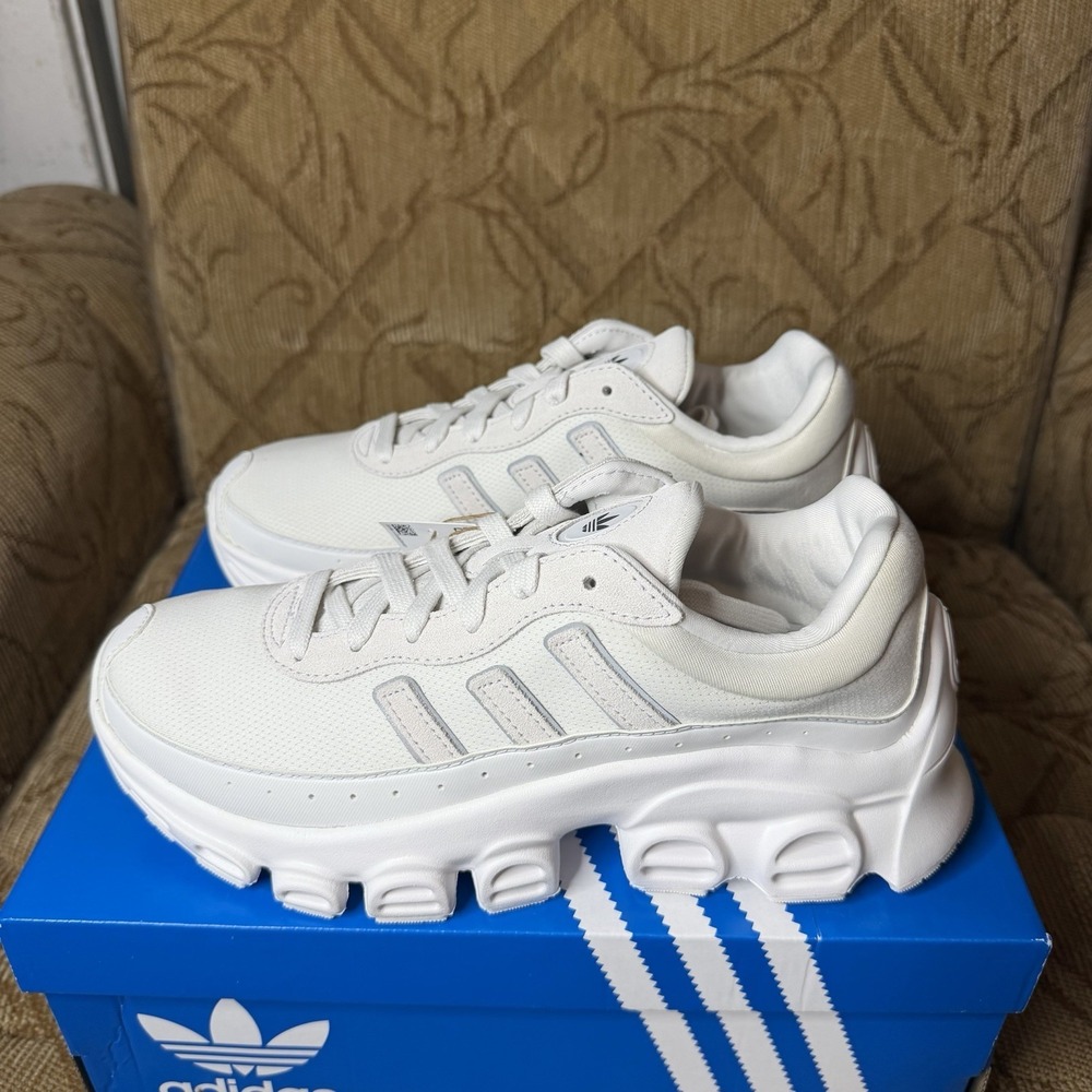 Adidas adiFOM Megaride J White/Gray Youth Sneakers‎ JH6513 Size 5.5 New